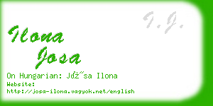 ilona josa business card